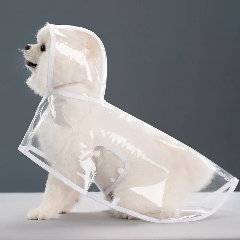 Impermeable Chien blanc | CABOâą - Chien de sortie