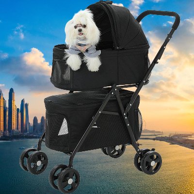 PetStroller™ - Noir - Chien de sortie